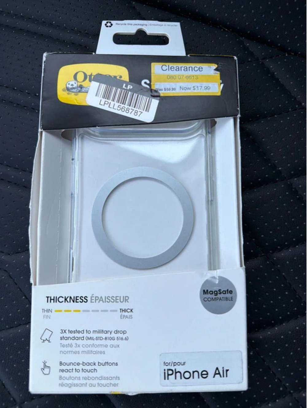 OtterBox Symmetry iPhone Air Clear MagSafe Case – New in Box